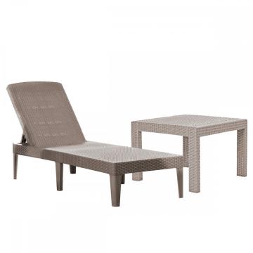 Set sezlonguri de gradina Jaipur cu masa Rosario cappuccino de la Leziter Kft.