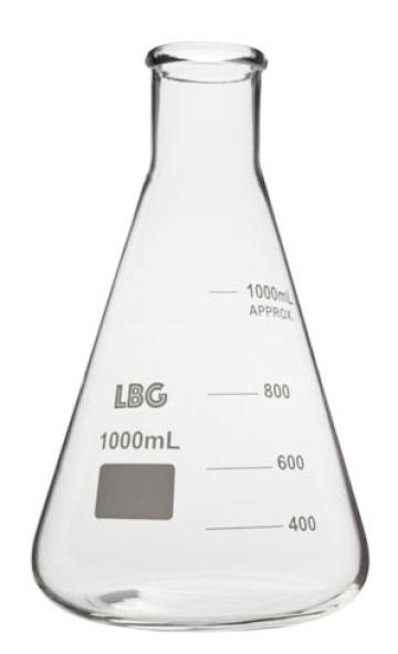 Pahar Erlenmayer cu gat ingust - 1000 ml de la Medaz Life Consum Srl