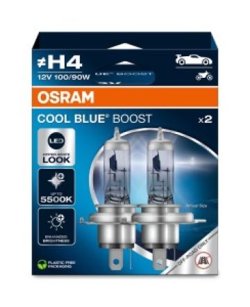 Set Becuri H4 100/90W Osram Cool Blue Boost Offroad de la LND Albu Profesional Srl