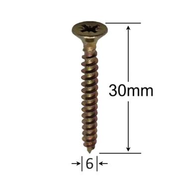 Holsurub lemn cap inecat 6x30mm - 500 buc/cutie de la Marisim Total Instal Srl
