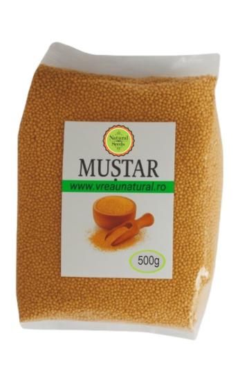 Mustar alb boabe 500 gr, Natural Seeds Product