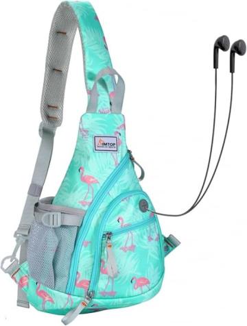 Rucsac, ghiozdan pe un umar pentru copii - albastru cu model de la Molifag Srl