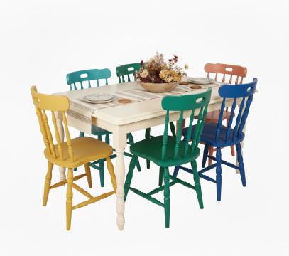 Scaune Gl1 colorate cu masa Country 3