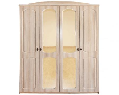 Dulap dormitor 4 usi Roma Usi MDF Sonoma