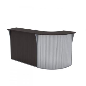 Mobilier receptie Imago Wenge- Metallic 219 x 95 x 115 cm de la Sembazuru Art Srl