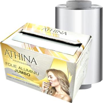 Folie aluminiu Jumbo vopsit suvite 12cm x 250metri cu cutter de la Mezza Luna Srl