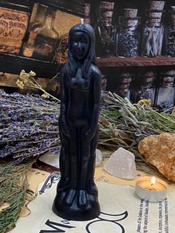 Lumanare neagra pentru ritual de despartire, separare