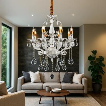 Candelabru cu 8 brate, soclu E14, 750 x h600mm, 9010/E de la PDET Atlantic Distribution Srl