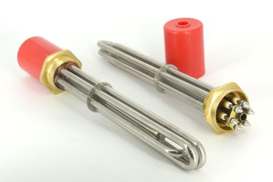 Rezistenta boiler 1 1/2 , 230 380V , 6000W , 300 mm de la Caldor Heat &Engineering Srl