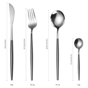 Set tacamuri inox crom lucios 4 piese de la Natural Confort SRL