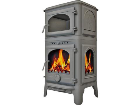 Soba Blackpool Double, cu cuptor si geam lateral