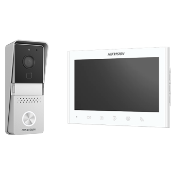 Kit videointerfon analogic 7inch, camera, conectare 2 fire de la Big IT Solutions