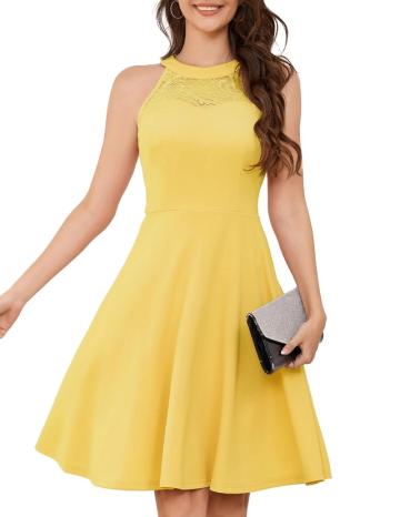 Rochie eleganta, deasupra la genunchi, fara maneci, mulata