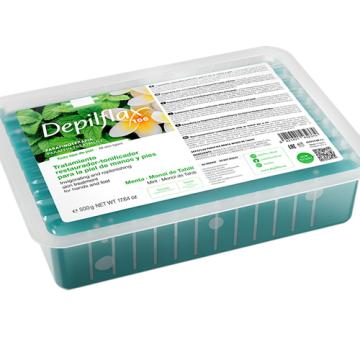 Parafina tratamente Menta si Monoi de Tahiti 500g Depilflax de la Mezza Luna Srl.