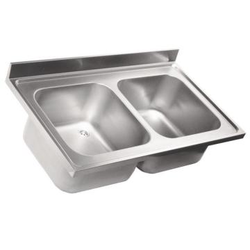 Chiuveta din inox cu doua cuve 1200x600 mm, fara picurator de la Clever Services SRL