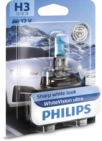Bec proiector H3 12V White Vision Ultra (blister) Philips de la Auto Care Store Srl