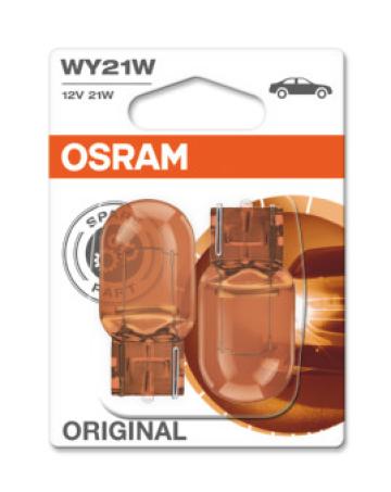 Set 2 becuri 12V WY21W original blister Osram de la Auto Care Store Srl