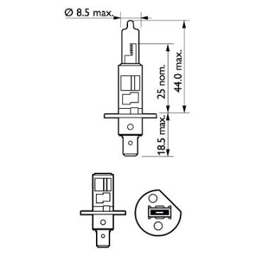 Bec far H1 55W 12V X-Treme Vision Pro150 (blister) Philips de la Auto Care Store Srl