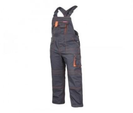 Pantalon lucru bumbac-poliester cu pieptar - M/H-170