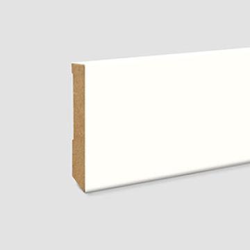 Plinta alba MDF Egger L201 8, dimensiune 2400 x 14 x 80 mm de la Visaria Design Srl.