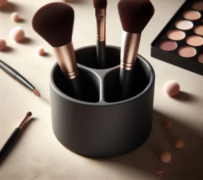 Suport pensule cosmetice Porta trucchi a scomparti