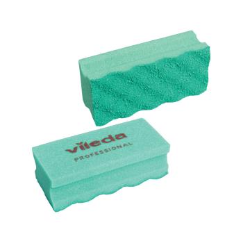 Burete vase, Vileda Pur Active, 7x15 cm, verde, 10buc/set de la Sanito Distribution Srl