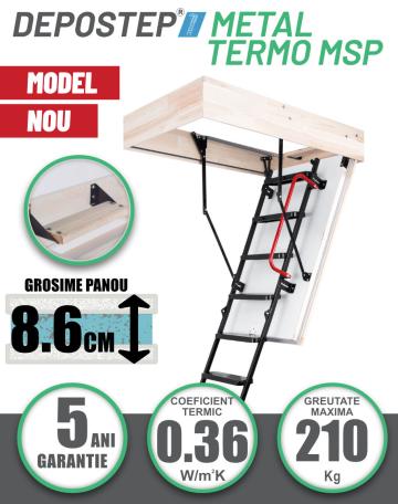 Scara pod pliabila metalica Depostep Metal Termo MSP de la Deposib Expert Srl