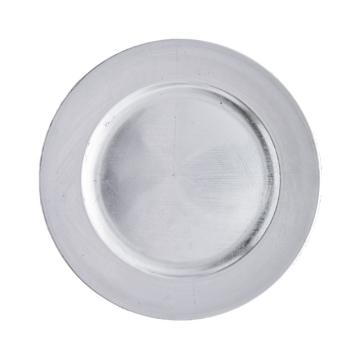 Farfurie din plastic 20 cm argintiu