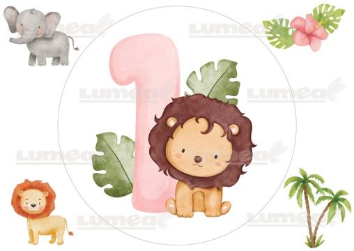 Vafa tort aniversara cu animale "1-9" de la Lumea Basmelor International Srl