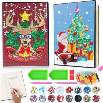 Pictura cu diamant 5D, adulti, copii, set 2 bucati A5