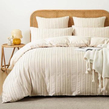 Lenjerie de pat cu fermoar 220x240 soft, bej - set 1 husa