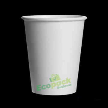 Pahare carton 8oz albe 50buc/set de la Ecopack Business Srl