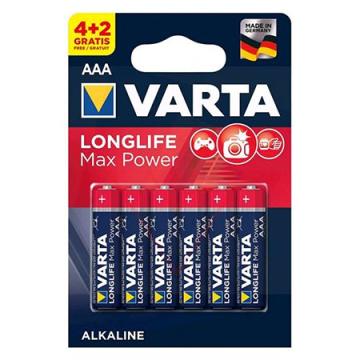 Baterie alcalina LR03 Max Power Varta BL 6 buc de la Sil Electric Srl