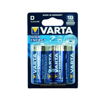 Baterie alcalina LR20 blister 2 buc Varta