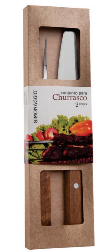 Set furculita gratar si cutit 20cm Simonaggio Churrasco de la Kalina Textile SRL