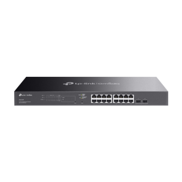 Switch 16 porturi RJ45 Gigabit PoE, 2 x SFP Gigabit