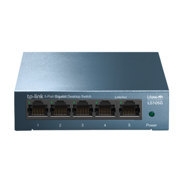 Switch LiteWave LS105G, 5 porturi RJ45 Gigabit, Unmanaged