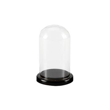 Decoratiune Cupola sticla, medie, blat negru D10H20