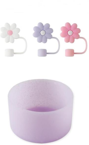 Suport cana 7.5 cm set cu 3 ornamente pentru paie