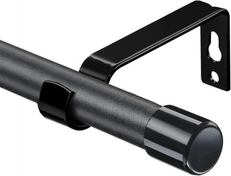Tija telescopica, extensibila, 76-116cm cu console, neagra