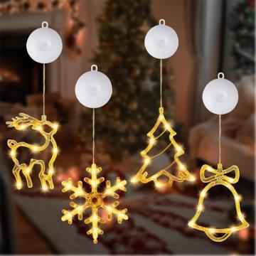 Forme luminoase cu LED-uri si cu ventuze pentru decorat