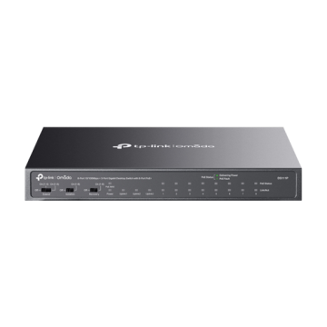 Switch 8 x RJ45 10 100 Mbps PoE, 2 x RJ45 1G, 1 x SFP 1G
