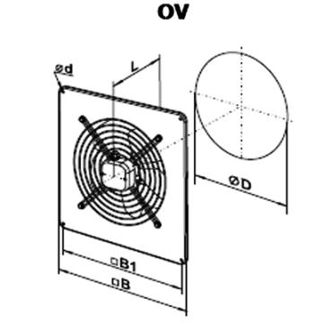 Ventilator axial OV 2E 300 de la Ventdepot Srl
