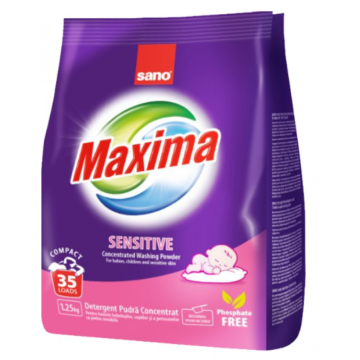Detergent pudra Sano Maxima sensitive 1,25 kg de la Sanito Distribution Srl