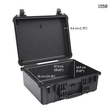 Geanta rigida etansa Peli MediumCase 1550 neagra