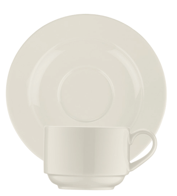 Ceasca si farfurioara Bonna Banquet din portelan 180ml