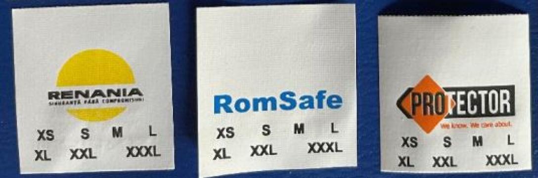 Etichete pentru imbracaminte de protectie