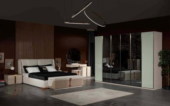 Dormitor Olinda cu pat de 180x200cm varianta 1