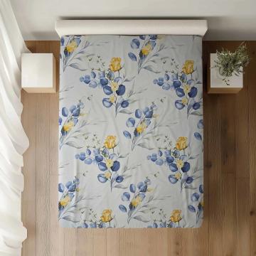 Cearceaf pat simplu dimensiuni:140x240, 100% bumbac ranforce