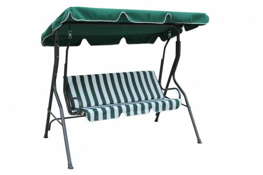 Balansoar 3 locuri verde 177x110x146cm